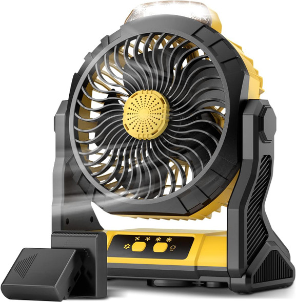 Kopbeau 20000 Mah Rechargeable Fan Portable Fan With Hook,4 Speeds, Led Lights, Personal Usb Desk Fan, 60H Battery Operated Kopbeau 20000 Mah Rechargeable Fan Portable Fan With Hook,4 Speeds, Led Lights, Personal Usb Desk Fan, 60H Battery Operated