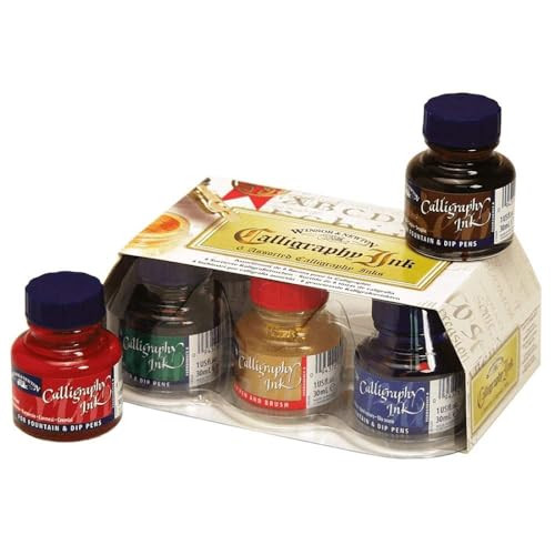 Winsor and Newton Calligraphy 6Jar Ink Set 30Ml