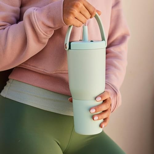 BruMate Resa 100% Leakproof Tumbler W/Handle and Straw 35Oz Stainless Steel