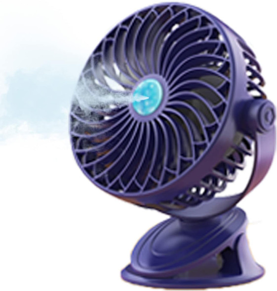 Mamibot Clip On Mist Fan, 360° Rotatable Mini Desk Fan, 2 Spray 5 Speeds Portable Personal Fan, 4000Mah Usb Rechargeable Battery Mamibot Clip On Mist Fan, 360° Rotatable Mini Desk Fan, 2 Spray 5 Speeds Portable Personal Fan, 4000Mah Usb Rechargeable Battery