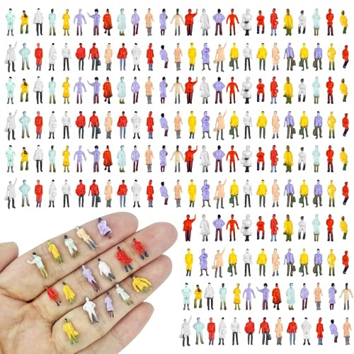 Xipegpa Mini People Figurines For Diorama People And Mini Trains Architectural Scale 200Pcs