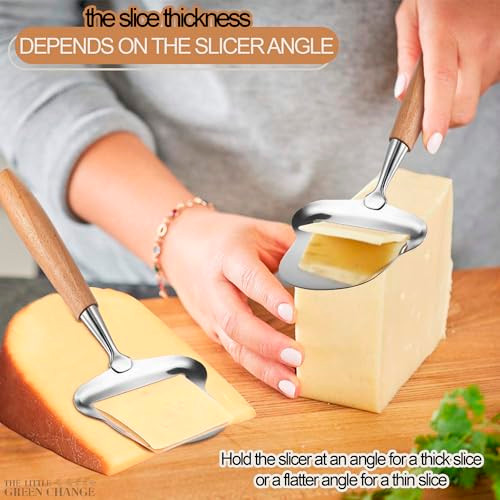 The Little Green Change Stainless Steel Cheese Slicer Handheld Stainless Steel