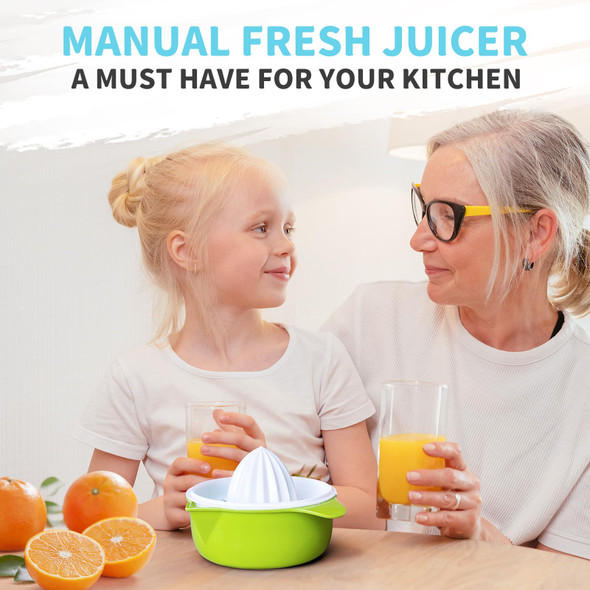 Susubee Citrus Juicer Lemon Squeezer Orange Fruit Manual Hand Juicers With Pouring 250Ml Orange