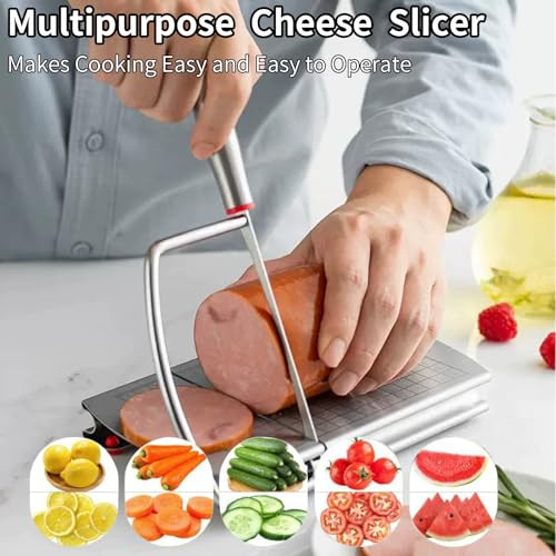 Yihaossing Cheese SlicerStainless Steel Cheese CutterMultipurpose Cheese Slicers With Grid Scale And