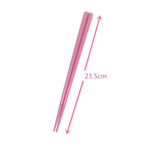 Koolemon 5 Pairs Fiberglass Reusable Chopsticks NonSlip 5 Pairs Set (Pink Pink