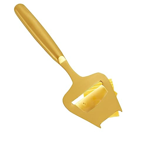 Blueden Golden Stainless Steel Cheese Slicer And Cutter For Block And SemiHard Stainless Steel