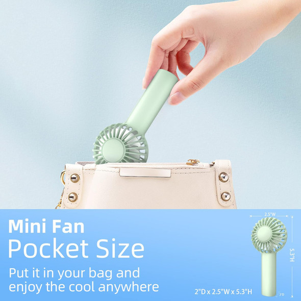 Mini Fan, Mini Handheld Fan, Small Cute Design Portable Fan With 3 Powerful Wind Speed, Battery Operated, Usb Rechargeable, 9 Hou Mini Fan, Mini Handheld Fan, Small Cute Design Portable Fan With 3 Powerful Wind Speed, Battery Operated, Usb Rechargeable, 9 Hou