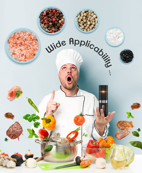 Cosyairey Electric Salt And Pepper Grinder Set Rechargeable Salt And Pepper