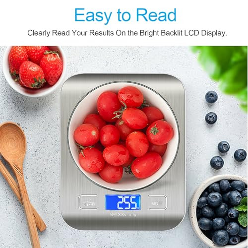 Wiwue Guo Food Scale Kitchen Scale Weight Scale Grams And Ounces For Weight Stainless Steel