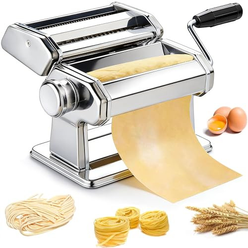 Metluck Pasta Maker Metluck Stainless Steel Pasta Machine Manual Roller Pasta Maker Stainless Steel
