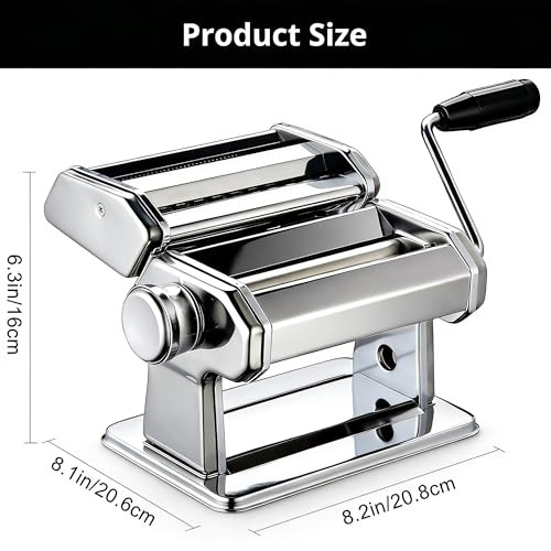 Metluck Pasta Maker Metluck Stainless Steel Pasta Machine Manual Roller Pasta Maker Stainless Steel