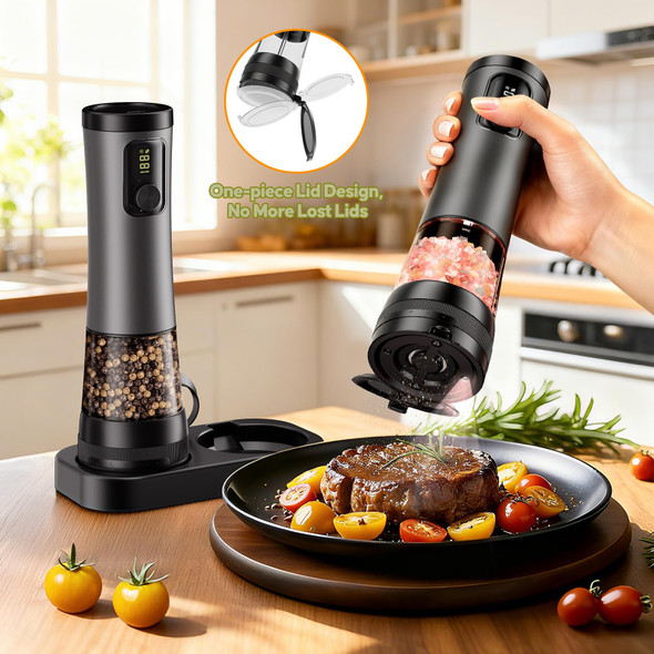 Jscares Electric Salt And Pepper Grinder Set