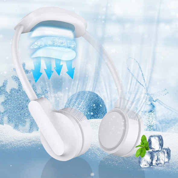Foldable Hanging Neck Fan With Semiconductor Cooling Plate, 3S Fast Cooling Neck Cooler Warmer 360° Rotatable Bladeless Air Foldable Hanging Neck Fan With Semiconductor Cooling Plate, 3S Fast Cooling Neck Cooler Warmer 360° Rotatable Bladeless Air