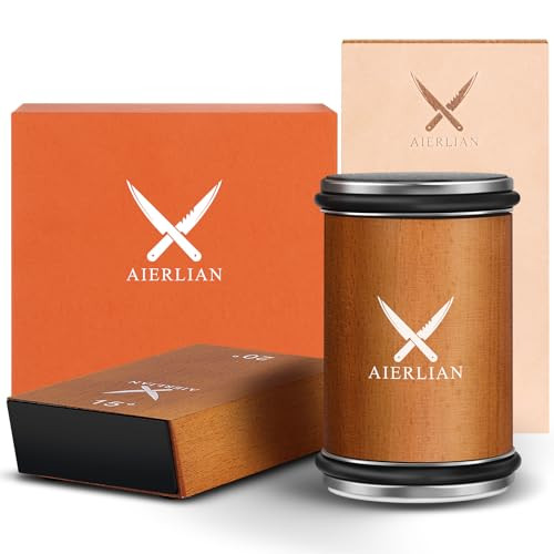 Aierlian Knife Sharpener Tool Rolling Knife Sharpener Kit Knife Sharpening With Diamonds Brown