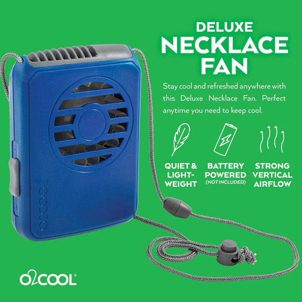 O2Cool 2 Pack Battery Powered Deluxe Necklace Fans O2Cool 2 Pack Battery Powered Deluxe Necklace Fans