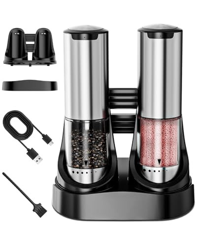 Bzpp Electric Salt And Pepper Grinder Set
