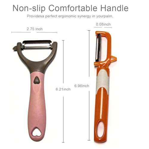 Lnkignr Carrots Potato Vegetable Peelers For Kitchen Fruit Y Peeler For Apples 3Pack