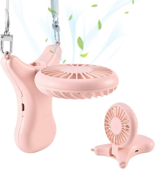 Oatsbasf Small Portable Fan, Neck Fan 108°Rotating Free Adjustment, Rechargeable 2000 Mah, Tthree Levels Of Wind Adjustment, Usb Oatsbasf Small Portable Fan, Neck Fan 108°Rotating Free Adjustment, Rechargeable 2000 Mah, Tthree Levels Of Wind Adjustment, Usb
