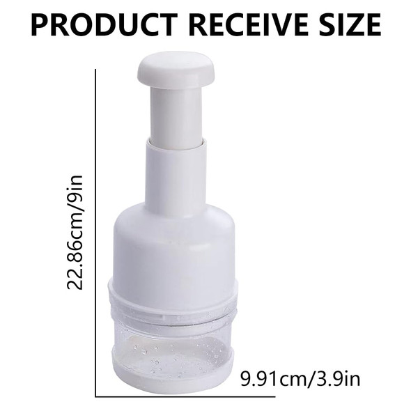 Weilingbo Food Chopper Mini Garlic Dicer With Stainless Steel Blades HandPress Vegetable Stainless Steel