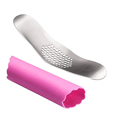 Fu Store Garlic Press 304 Stainless Steel Garlic Rocker Mincer Food Grade With Stainless Steel