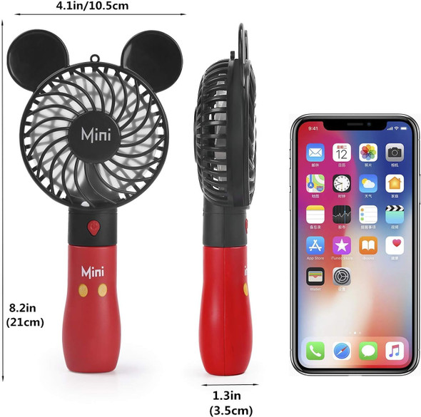 Hand Held Fan,Cartoon Fan Portable Hand Held Usb Rechargeable Fans With 3 Adjustment Speeds,Battery Operated Electric Powered Min Hand Held Fan,Cartoon Fan Portable Hand Held Usb Rechargeable Fans With 3 Adjustment Speeds,Battery Operated Electric Powered Min