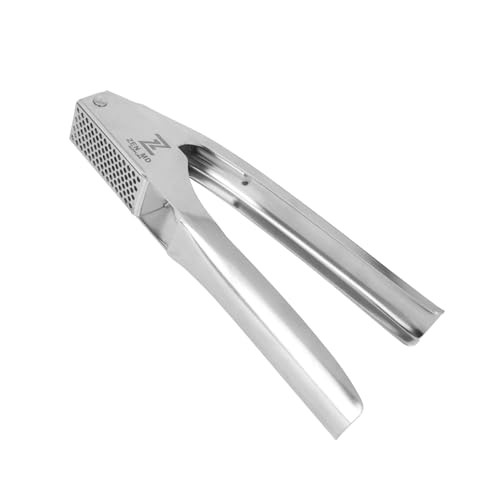 Zen Md Supplies Premium Garlic Press Stainless Steel Heavy Duty Mincer and Crusher Tool Stainless Steel