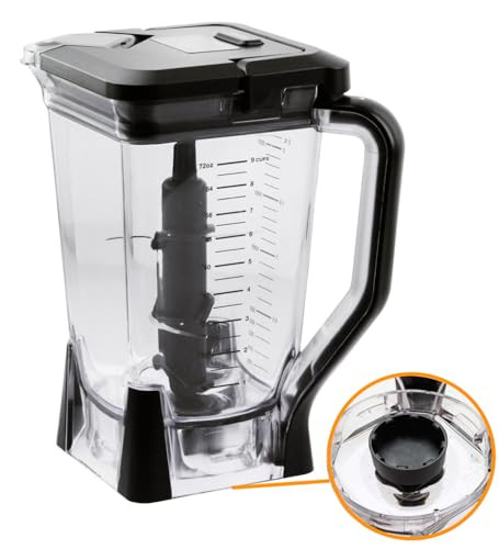 Nezpare Xl Pitcher With Lid And 6Blade Assembly Compatible With Ninja 72Oz