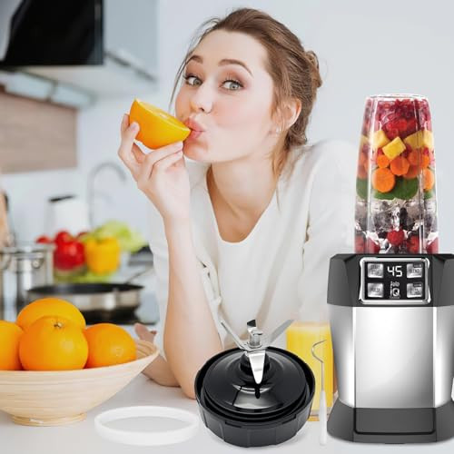 Lesyao 6 Fins Blender Blades For Nutri Ninja Iq / Blender 4 Inch 32 Oz