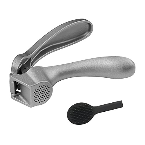 Reneechef Garlic Press Garlic Mincer EasySqueeze Ergonomic Handle Rust Proof No Need