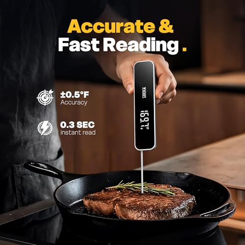 Aymdki 0.3S Instant Read Meat Thermometer