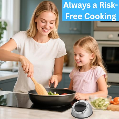Albayrak Kitchen Timer For Cooking Chef Cooking Magnetic Timer Stainless Steel