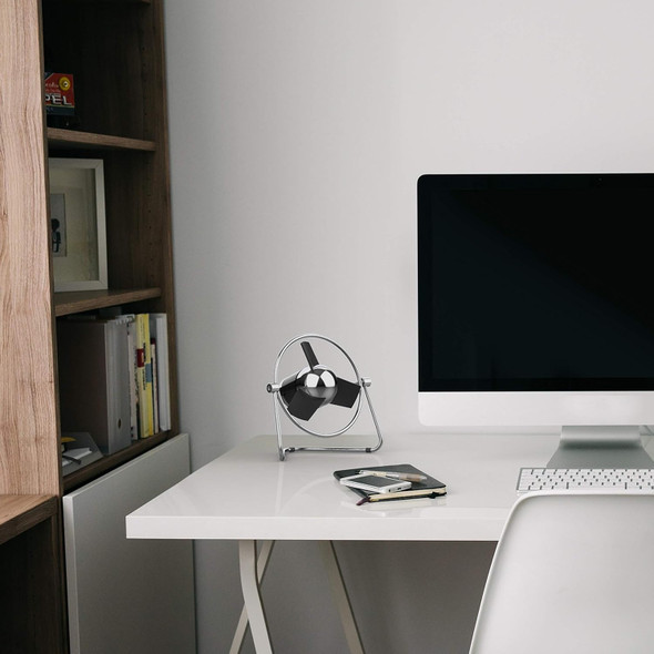 Sharper Image Sbm1Si Usb Fan With Soft Blades, 2 Speeds, Touch Control, Quiet Operation, Metal Frame, 5V Wall Adapter, 6 Ft Sharper Image Sbm1Si Usb Fan With Soft Blades, 2 Speeds, Touch Control, Quiet Operation, Metal Frame, 5V Wall Adapter, 6 Ft