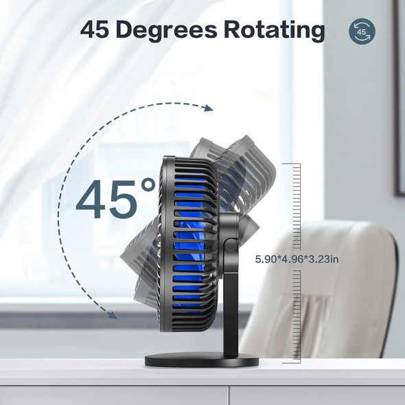 Smartdevil Small Desk Fan, Usb Fan With Strong Airflow, 4 Speeds Portable Desktop Table Fan, Adjustment Personal Mini Fan, Quiet Smartdevil Small Desk Fan, Usb Fan With Strong Airflow, 4 Speeds Portable Desktop Table Fan, Adjustment Personal Mini Fan, Quiet