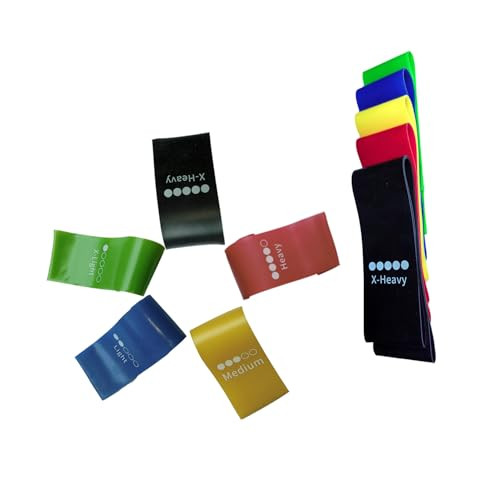 Zanxiny Resistance Bands For Working OutResistance Loop Exercise Bands For Physical Therapy Set Of 5