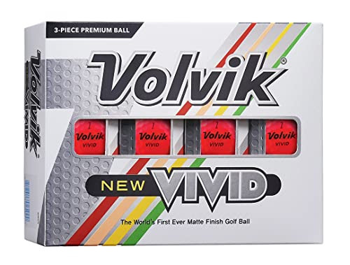Volvik Vivid Golf Balls Pink