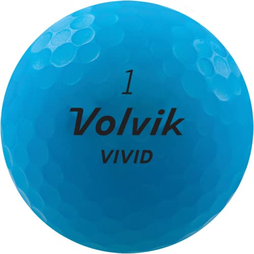 Volvik Vivid Golf Balls: Matte Blue Dozen Blue
