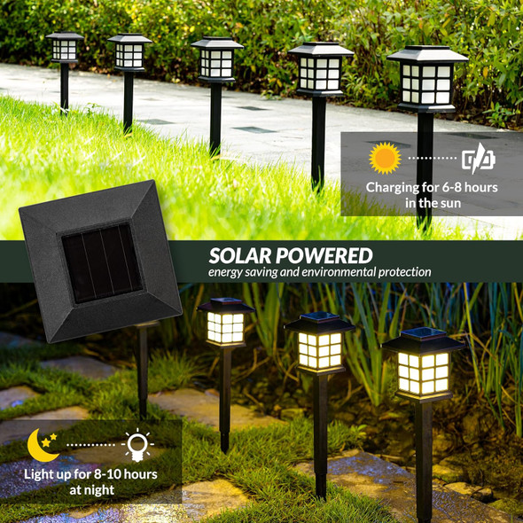 Solpex 16 Pack Solar Outdoor Lights, Solar Path Lights, Solar Walkway Lights Outdoor, Solar Garden Lights, Solar Pathway Lights