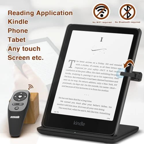 Symcode Rf Remote Control Page Turner For Kindle Paperwhite Scribe Accessories Page Black