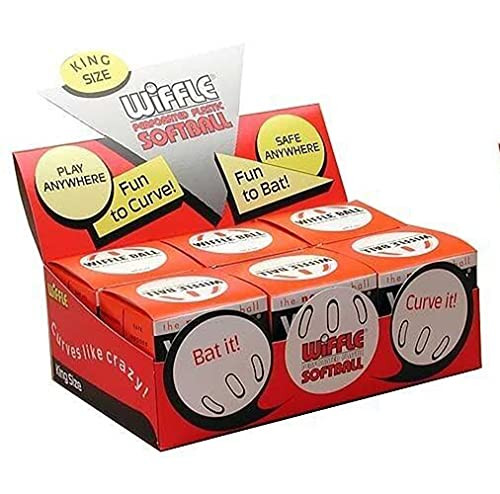 Wiffle 6) Softball Sized 12 Wiffle Balls In A Countertop Display By