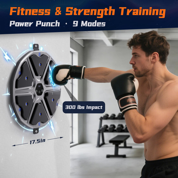 Nibbanacal Music Boxing Machine Smart Boxing Game 17.5 Large Size 9 Modes