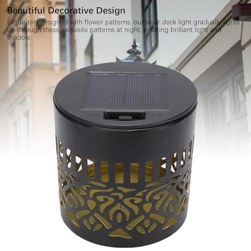 Diydeg Solar Fence Lights Wall Lights Plastic Solar Powered Deck Step Stair