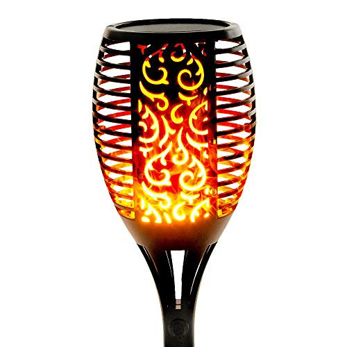 Walensee Solar Lights Outdoor Upgraded 43 96 Led Waterproof Flickering Flames Torch 1 Pack