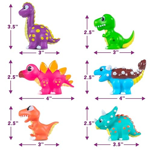 Tub Works Dinos 6 Pack