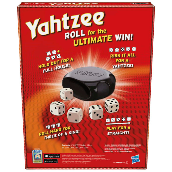 Yahtzee Hasbro Gaming Yahtzee Game FastPlaying Dice Games For Kids Teens And