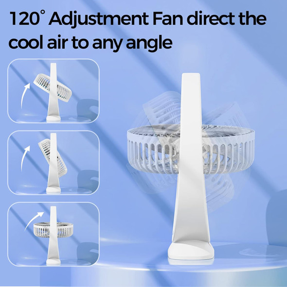 2Packs Desk Fans, 6Inch Portable Battery Operated Fan, Table Fans Up To 7.5 Hours 3 Speed 120° Head Rotation Small Personal Desk 2Packs Desk Fans, 6Inch Portable Battery Operated Fan, Table Fans Up To 7.5 Hours 3 Speed 120° Head Rotation Small Personal Desk