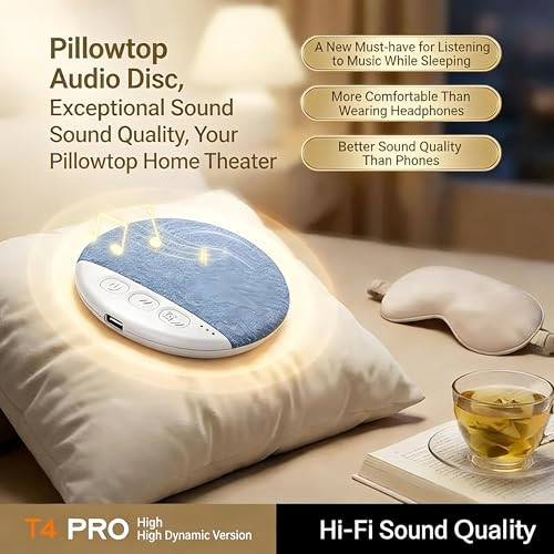 Okyouk Pillow Bluetooth Speaker For Sleeping White