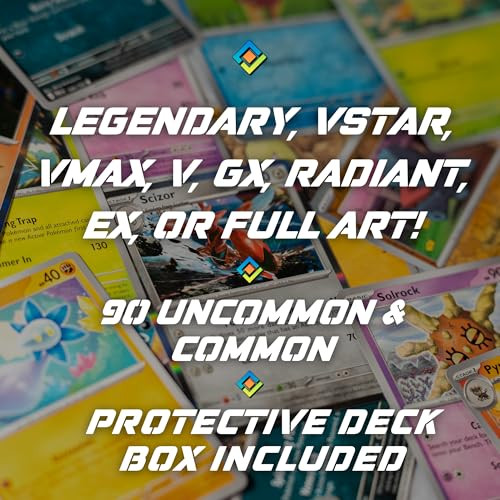 Tcg Elements Poke Tcg Bundle 100 Cards With 2 Legendary Cards Vstar Vmax