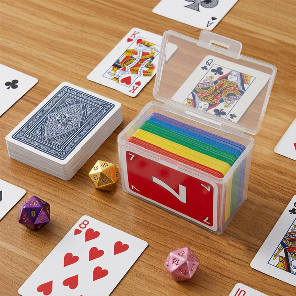 Dimore Clear Playing Card Case 2 Pack Clear