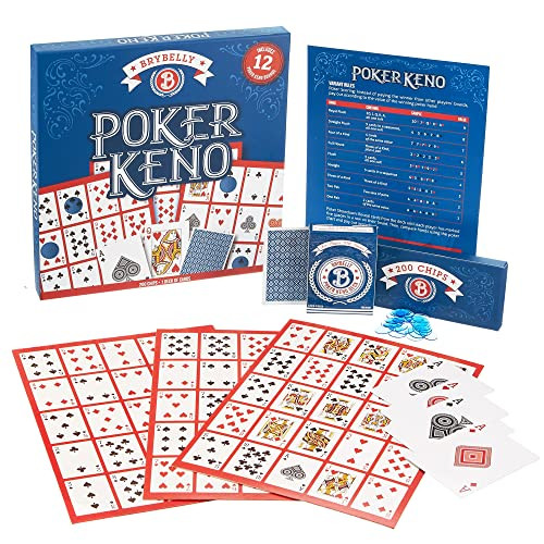 Brybelly Poker Keno Game Set With Cards And Chips