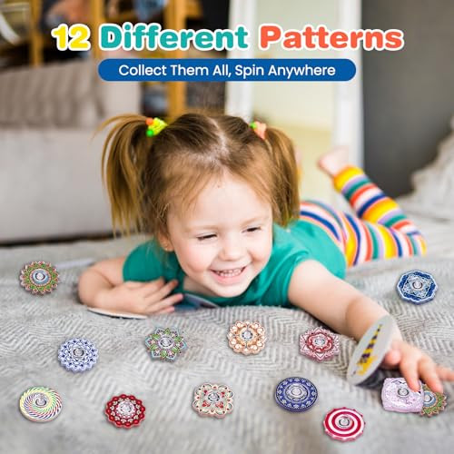 Zezucun Fidget Spinners Bulk Mini Fidget Spinner For Kids Fidget Toys Adults 24 Pack